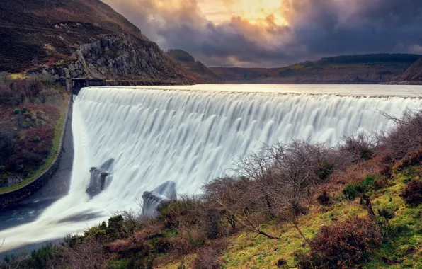 Плотина, architecture, Wales, Кабан-гоч, Эланская долина