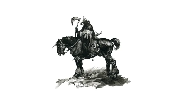 Меч, воин, всадник, топор, щит