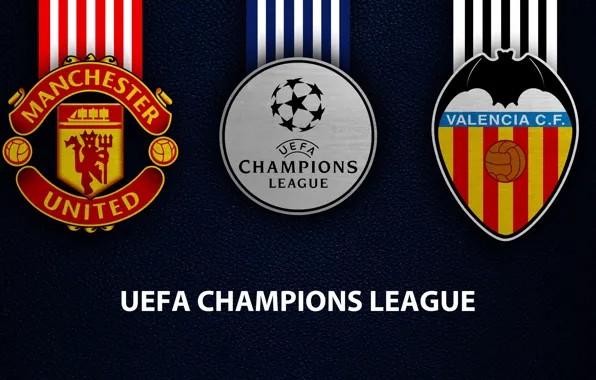 Wallpaper, sport, logo, football, Manchester United, Valencia, UEFA Champions League, Manchester United vs Valencia