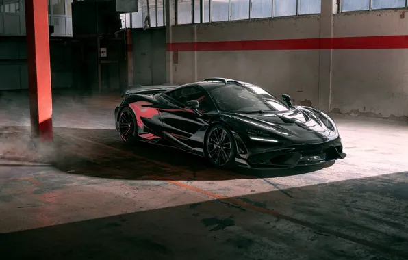 McLaren, Front, Black, Side, Novitec, 2021, 765LT, McLaren 765LT