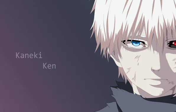 Взгляд, лицо, парень, Tokyo Ghoul, Токийский гуль, Канеки Кен