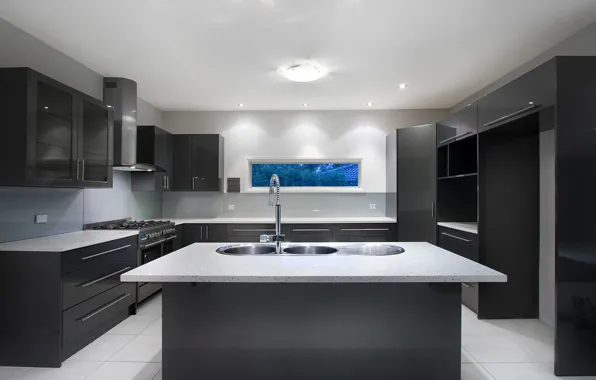 Minimal, modern, interior, home, kitchen
