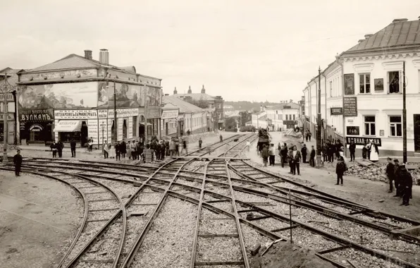 Москва, старое фото, таганская площадь