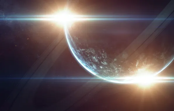 Звезды, Планета, Космос, Звезда, Кольцо, Star, Арт, Stars