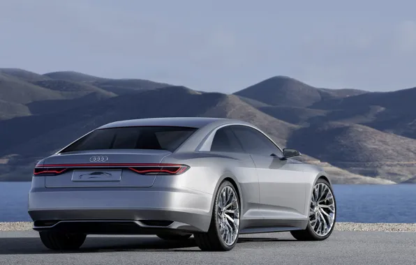 Coupe, 2014, задом, купе, Prologue, Concept, Audi