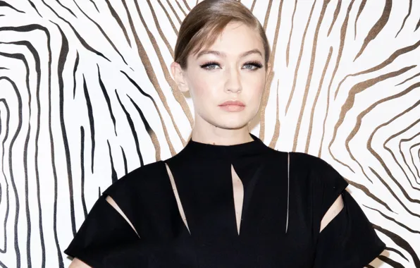 Взгляд, поза, модель, макияж, прическа, hair, Gigi Hadid, Джиджи Хадид