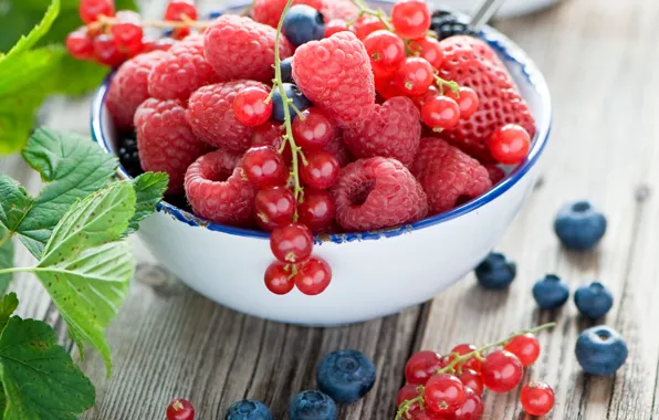 Малина, еда, черника, клубника, fruit, blueberries, strawberries, raspberries