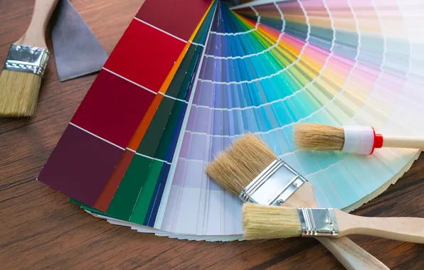 Colors, brush, variety, color palette