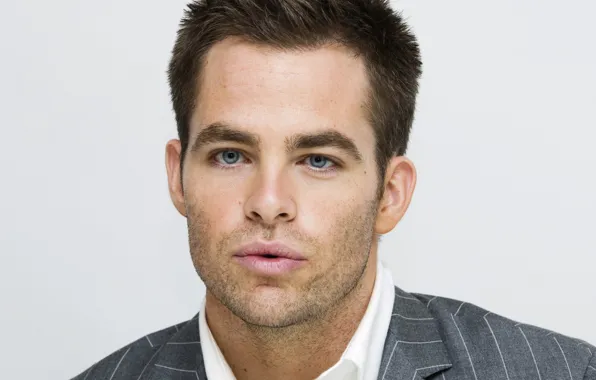 Взгляд, поза, актер, Крис Пайн, Chris Pine