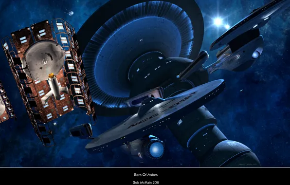 Spaceships, spacestation, born of ashes