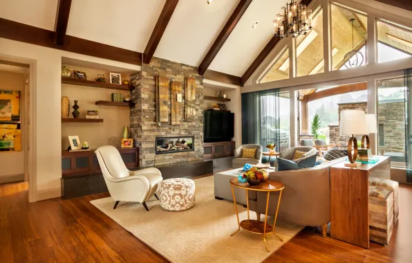 Interior, Villa, terrace, living space, design. house