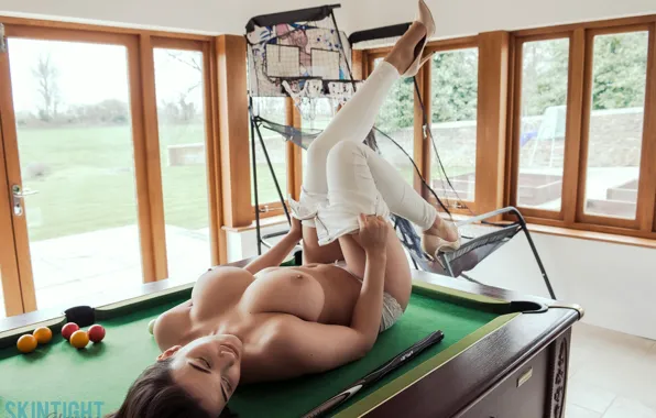Girl, Sexy, Boobs, Breast, Body, Billiards, Joey Fisher