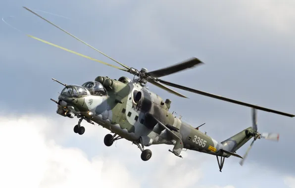 Вертолёт, транспортно-боевой, Ми-24В, Mil Mi-24V