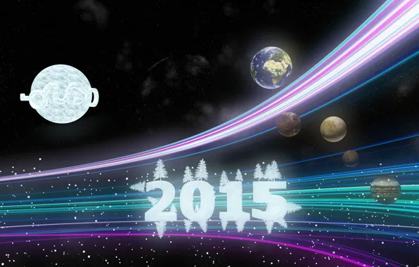 Зима, снег, Новый год, snow, New Year, Happy, 2015