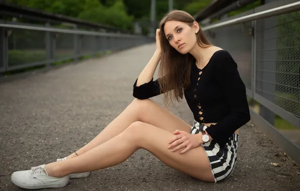 Girl, Lena, long bridge