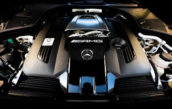 Картинка Mercedes-Benz, Mercedes, AMG, S-Klasse, engine, S-Class, Mercedes-AMG, Mercedes-AMG S 63 E Performance