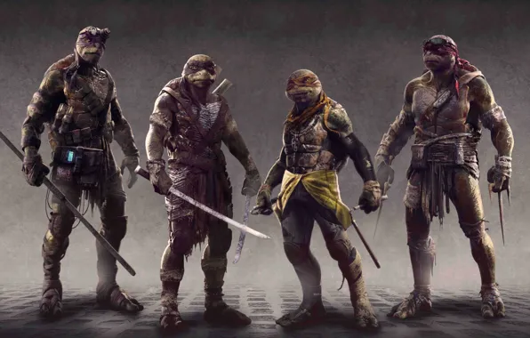 Cinema, sword, TMNT, katana, Raphael, Leonardo, Donatello, movie