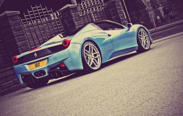 Ferrari, 458, Italia, Spider, A Kahn Design, Back View