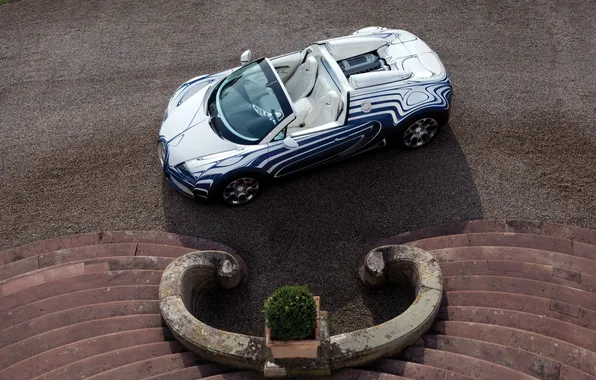 Картинка car, машина, 3000x2000, Bugatti Veyron Grand Sport L’Or Blanc