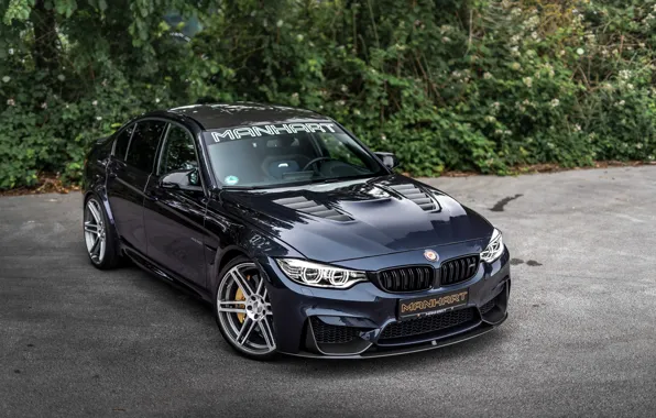 Car, машина, деревья, тюнинг, BMW, black, tuning, BMW M3