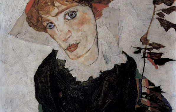 Картинка Портрет, 1912, Эгон Шиле, Валери Нойцель
