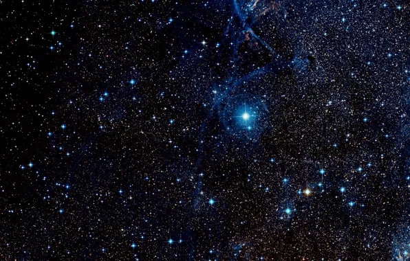 Stars, Nebula, Wide Field View, Digitized Sky Survey 2, Filaments of the Vela Supernova Remnant, …