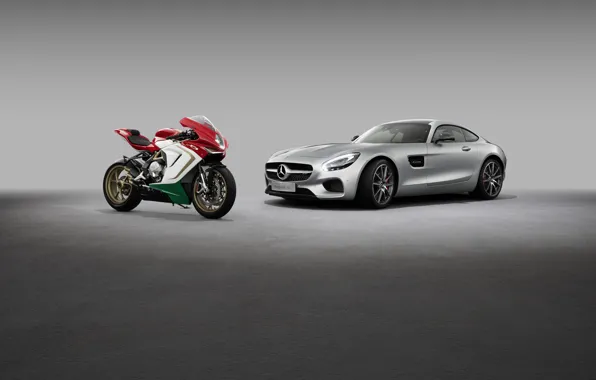 Mercedes, amg gt, MV Agusta F3 800