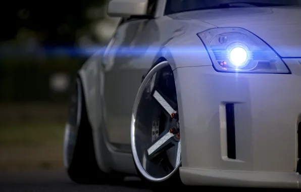 Белый, Nissan, диски