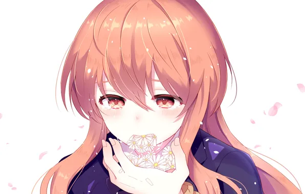 Цветы, девочка, слёзы, драма, плачет, Форма голоса, Koe No Katachi