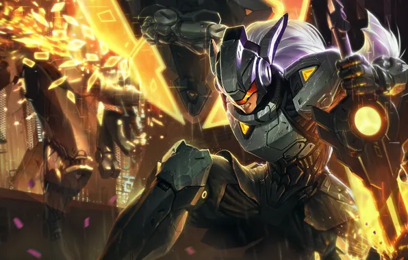 League of legends, Leona, LoL, skin, splash art