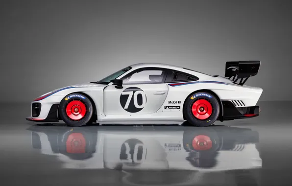 Porsche, суперкар, вид сбоку, 2018, 935