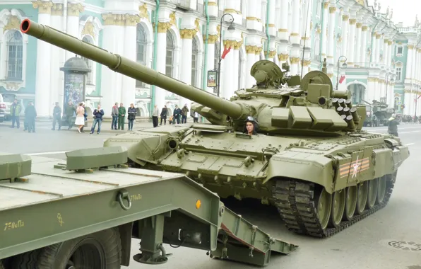 Танк, военная техника, парад победы