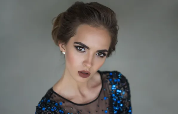 Картинка взгляд, лицо, модель, макияж, Viktoria