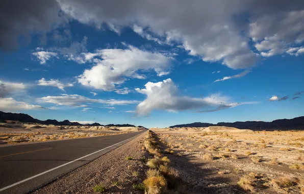 Дорога, поле, небо