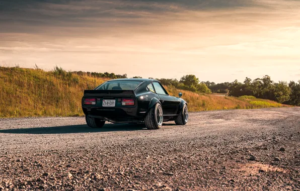 Дорога, природа, дизайн, Nissan, Автомобиль, Datsun, 240z 6