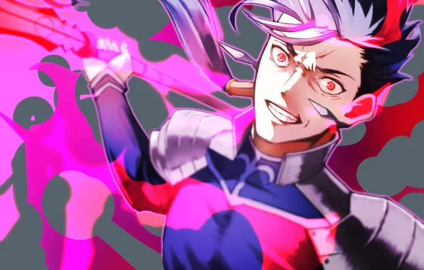 Злость, Lancer, парень, Fate / Stay Night, Судьба Ночь схватки