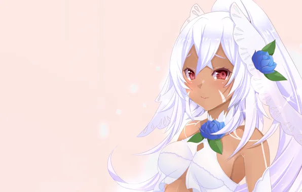 Girl, sexy, cleavage, blouse, long hair, boobs, anime, beautiful