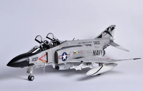 Игрушка, истребитель, многоцелевой, Phantom II, моделька, F-4J, «Фантом» II