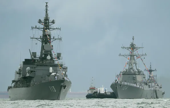 Эсминцы, JS Sazanami, USS Sterett