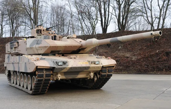 Картинка танк, Бундесвер, Leopard 2A7+, Bundeswehr, German Main Battle Tank, модернизированная версия танка, Леопард 2А7+