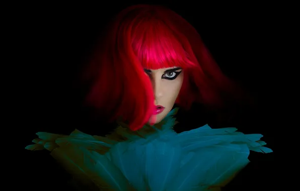 Взгляд, девушка, фон