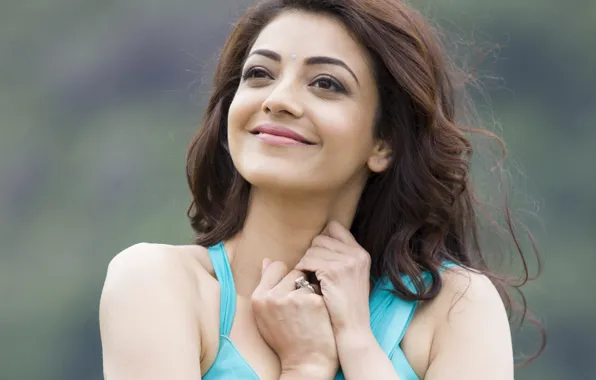 Улыбка, Индия, актриса, Kajal Agarwal, Каджал Агарвал