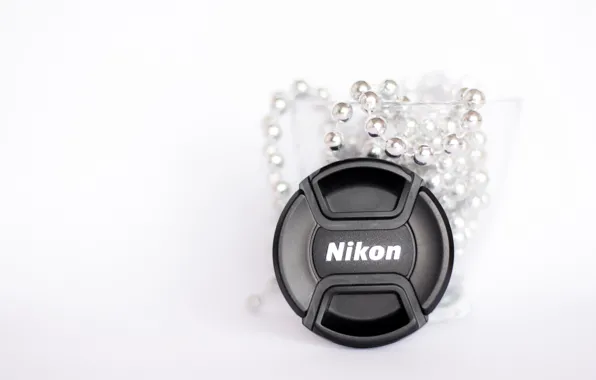 Стекло, макро, фото, минимализм, чашка, Nikon, белый фон, бусы