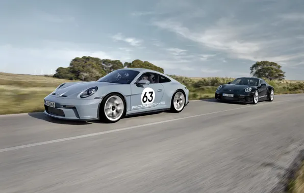 911, Porsche, road, cars, drive, Porsche 911 S/T Heritage Design Package, Porsche 911 S/T
