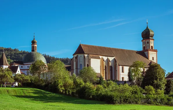 Картинка Германия, Бавария, церковь, Church of St. Peter and Paul, Oberammergau