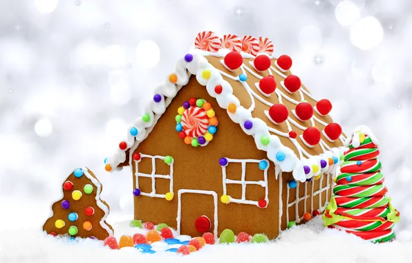 Печенье, конфеты, Christmas, Candy, выпечка, сладкое, новогодняя, sweet