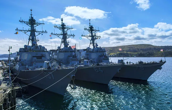 Эсминцы, uss Gravely, uss Carney, uss Porter