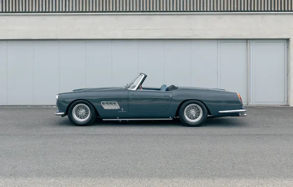 Феррари, Кабриолет, Ferrari, спорт кар, вид сбоку, ретро автомобили, 1962, Ferrari 250 GT Cabriolet