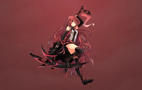 Weapon, anime, blade, warrior, Scythe, guardian, Scythe Girl