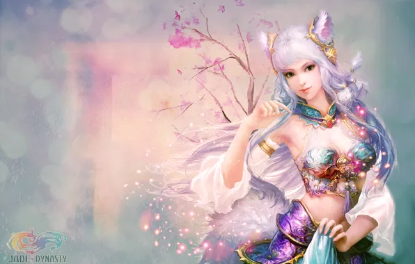 Маг, неко, волшебница, neko, Jade Dynasty